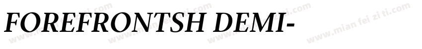 FOREFRONTSH DEMI字体转换